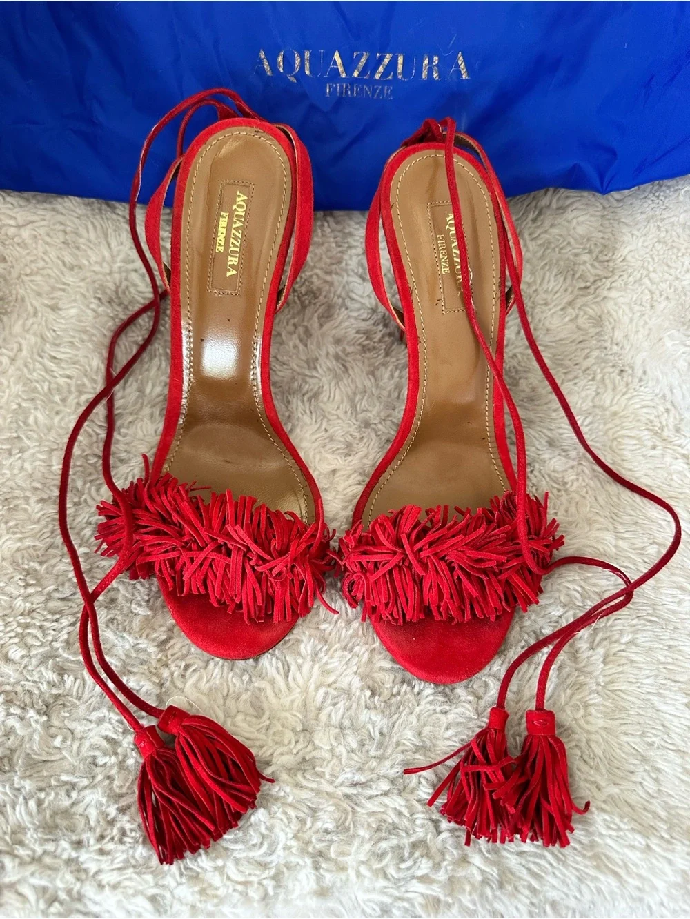 Aquazzura Wild Thing Suede Sandals